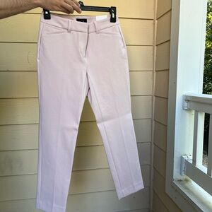 White House Black Market Light Pink/Purple Cropped Pants